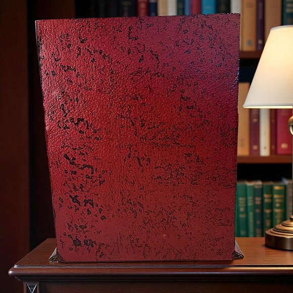 VTG Gilded Wooden Book Desktop Organizer Bills Letters Etc - Picture 4 of 9